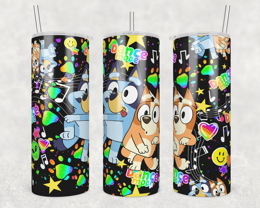 Dance Mode (matches shirt) Sublimation Transfer Tumbler Wrap 20oz (read description)