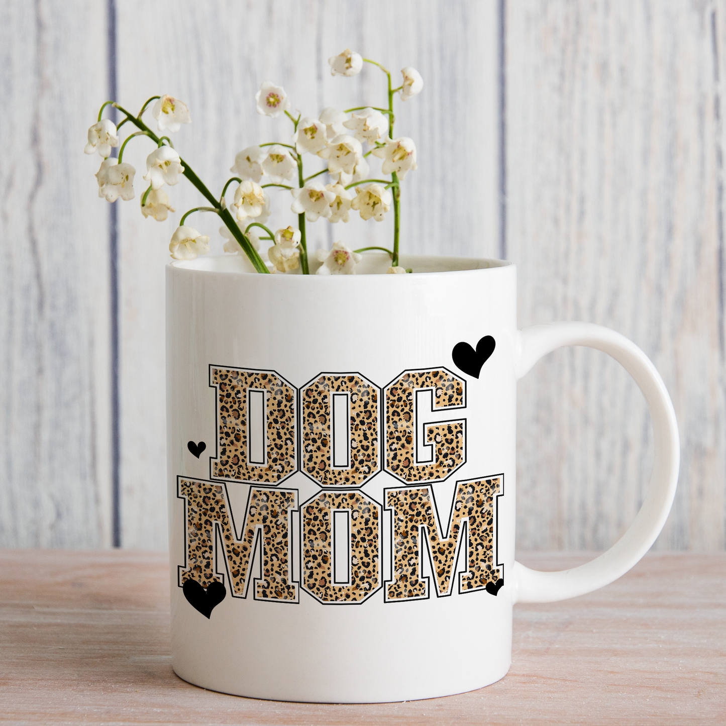 Dog Mom Cheetah Print (matches shirt) UV DTF Transfer