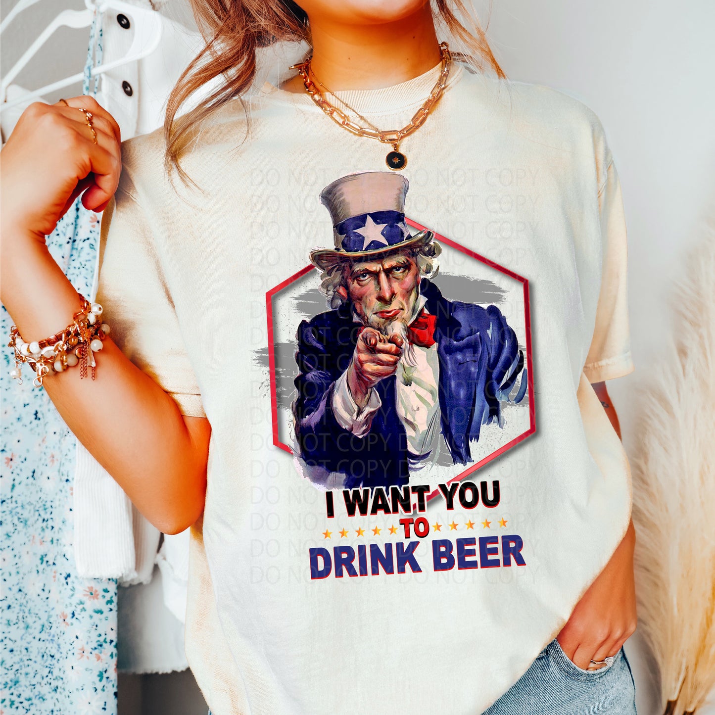 Drink Beer DTF & Sublimation Transfer