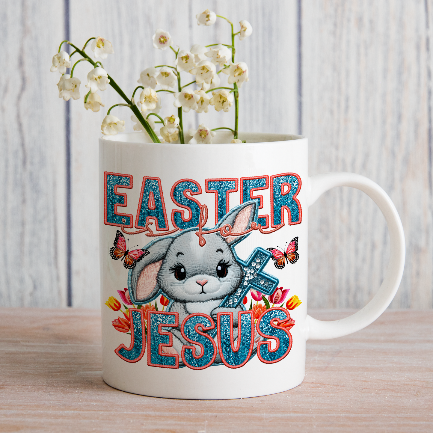 Easter is for Jesus Spring (matches shirt) UV DTF Transfer