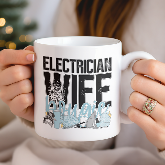 Electrician Wife Bougie (matches shirt) UV DTF Transfer