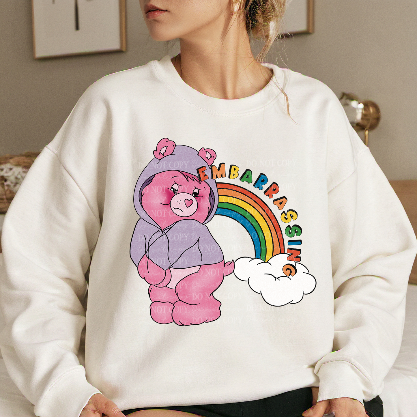 Embarassed Bear DTF & Sublimation Transfer