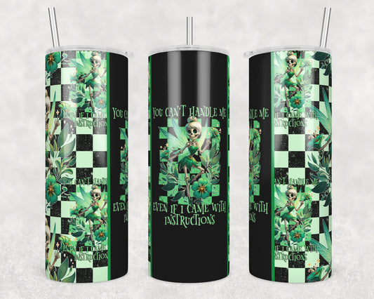 Even with Instructions (matches shirt) Sublimation Transfer Tumbler Wrap 20oz (read description)