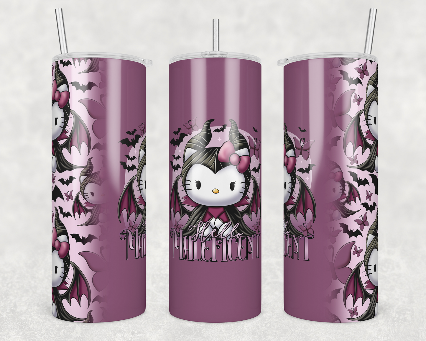 Evil Kitty Queen (matches shirt) Transfer Tumbler Wrap 20oz (read description)