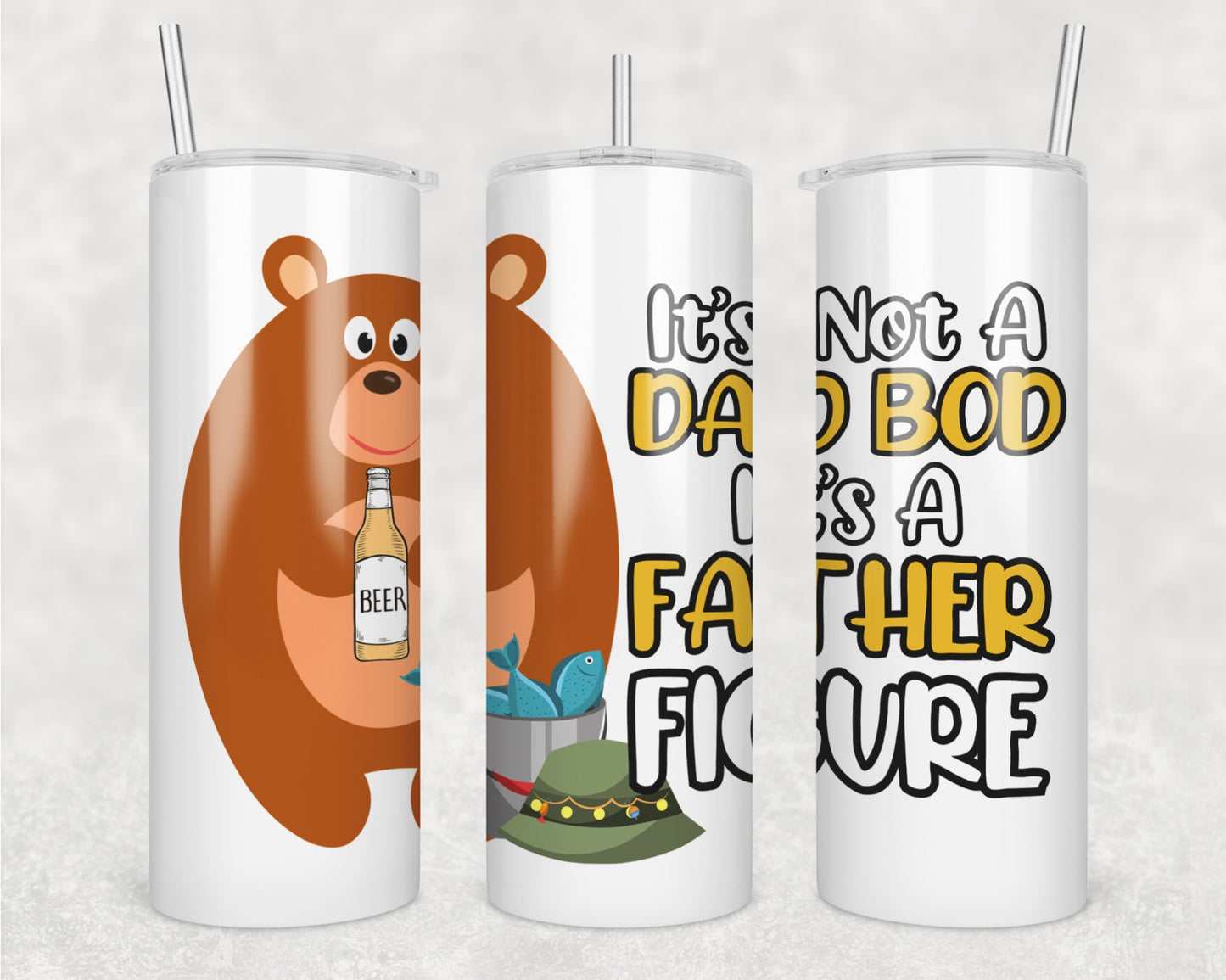 Father Figure Sublimation Transfer Tumbler Wrap 20oz (read description)