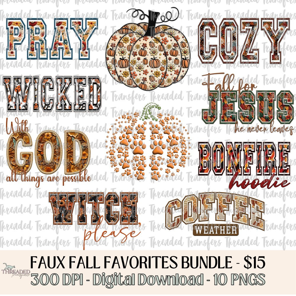 Faux Fall Favorites Design Bundle