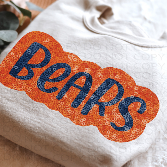 Faux Sparkles Bears DTF & Sublimation Transfer