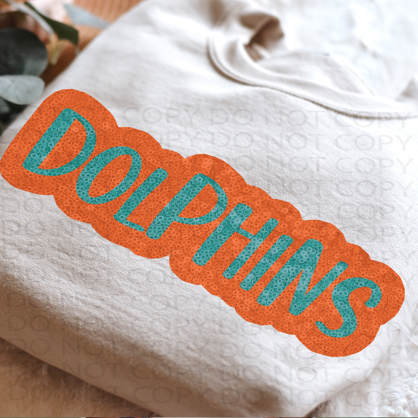 Faux Sparkles Dolphins  DTF & Sublimation Transfer