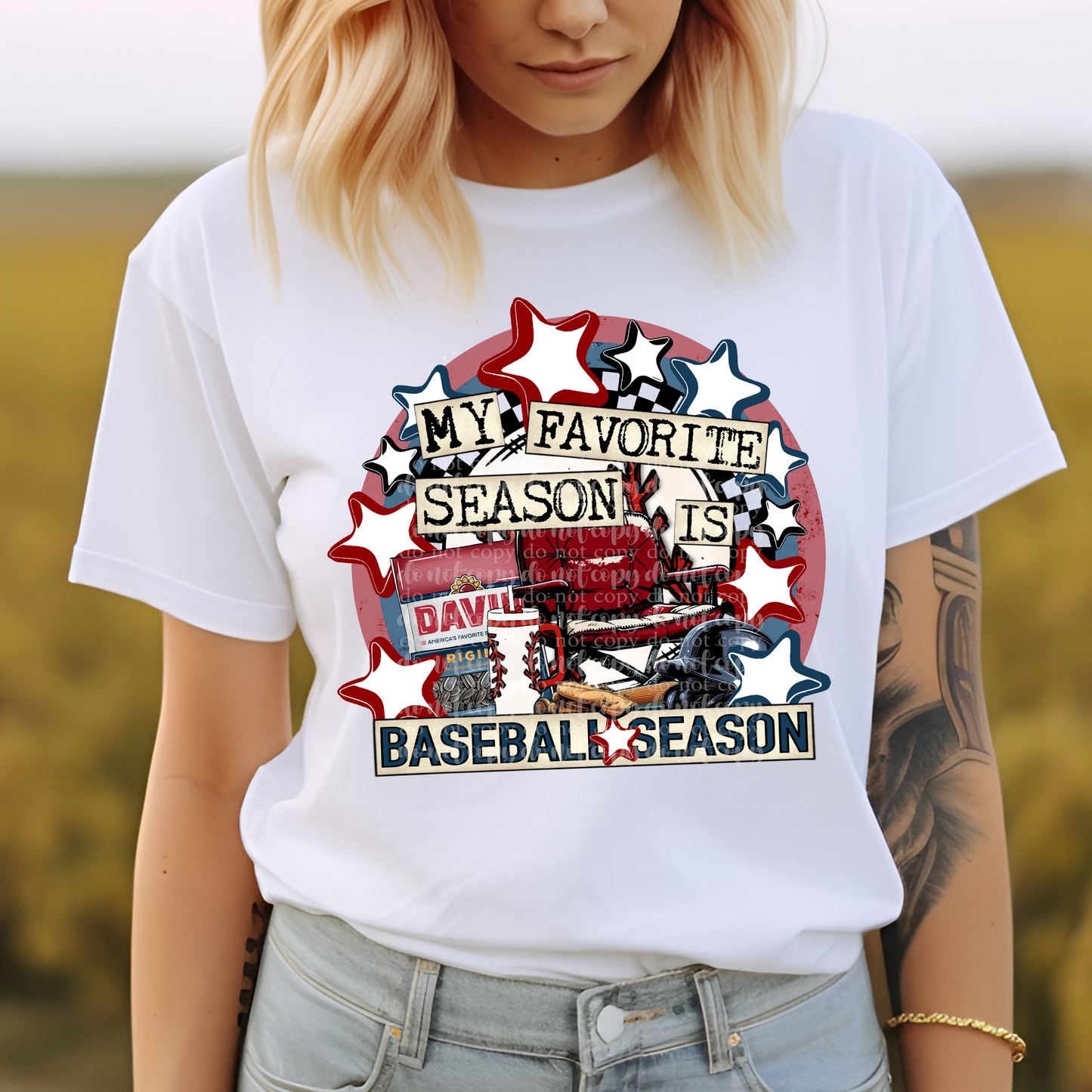 Favorite Season Baseball DTF & Sublimation Transfer