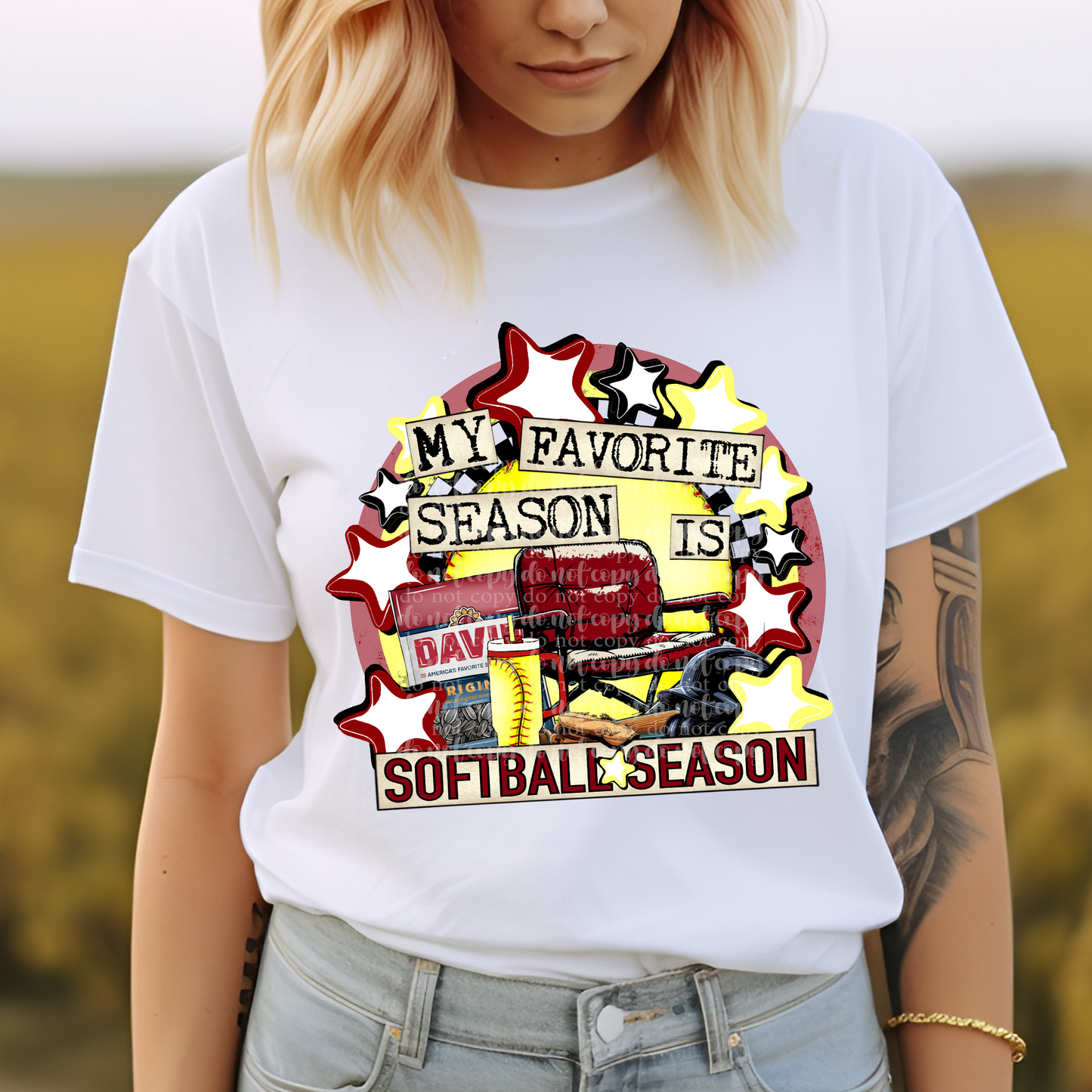 Favorite Season Softball DTF & Sublimation Transfer