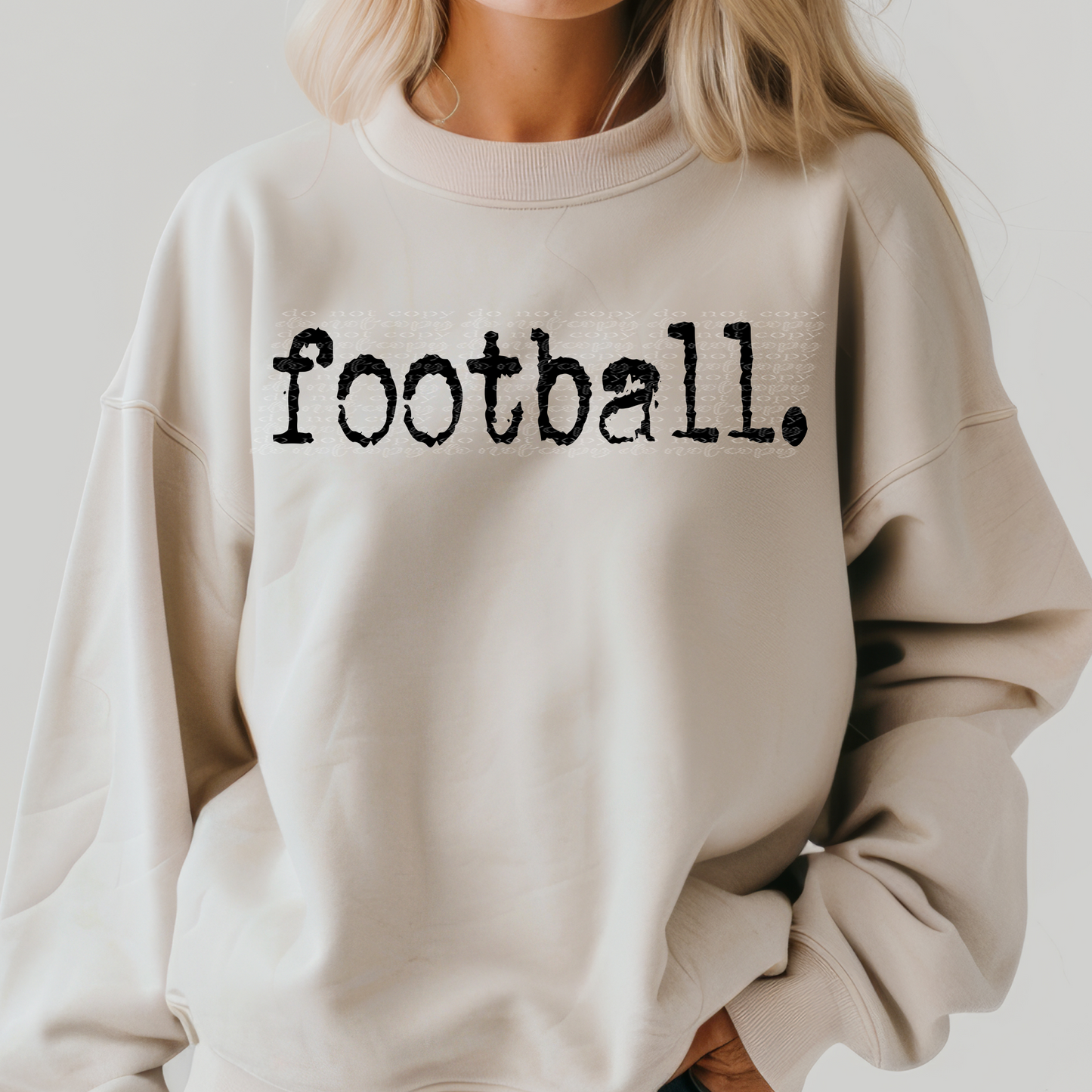 Football Typography DTF & Sublimation Transfer