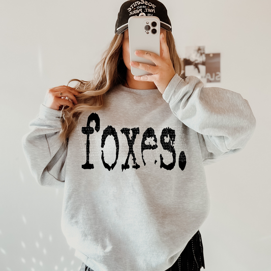 Foxes Typography DTF & Sublimation Transfer