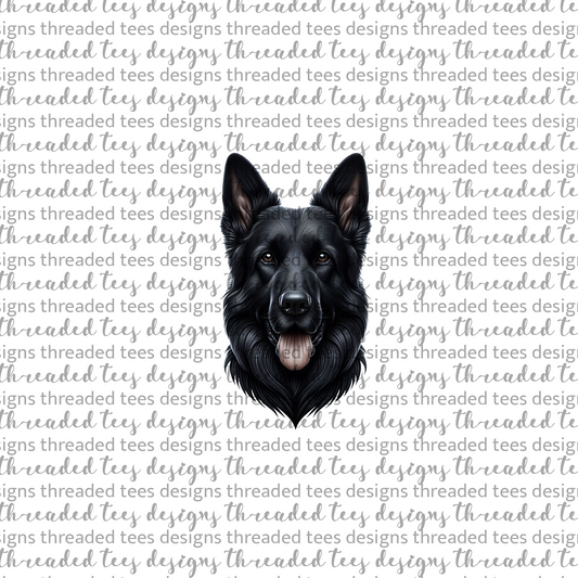 German Shepherd- Black Wrist/Pocket (matches shirt) DTF & Sublimation Transfer