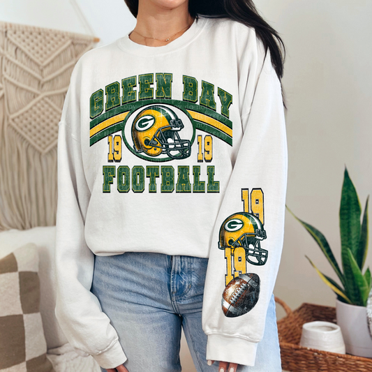 Green Bay Grunge DTF & Sublimation Transfer