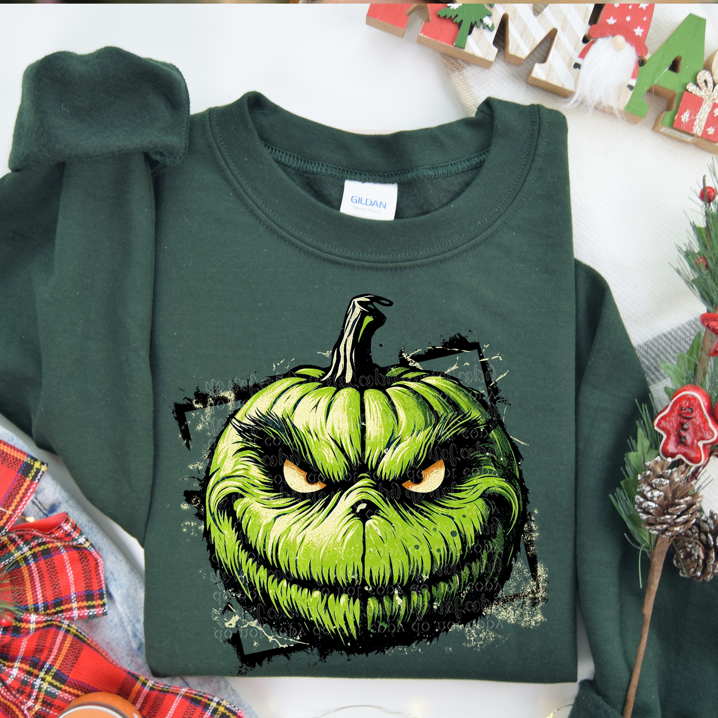 Green Guy Grunge Pumpkin DTF & Sublimation Transfer