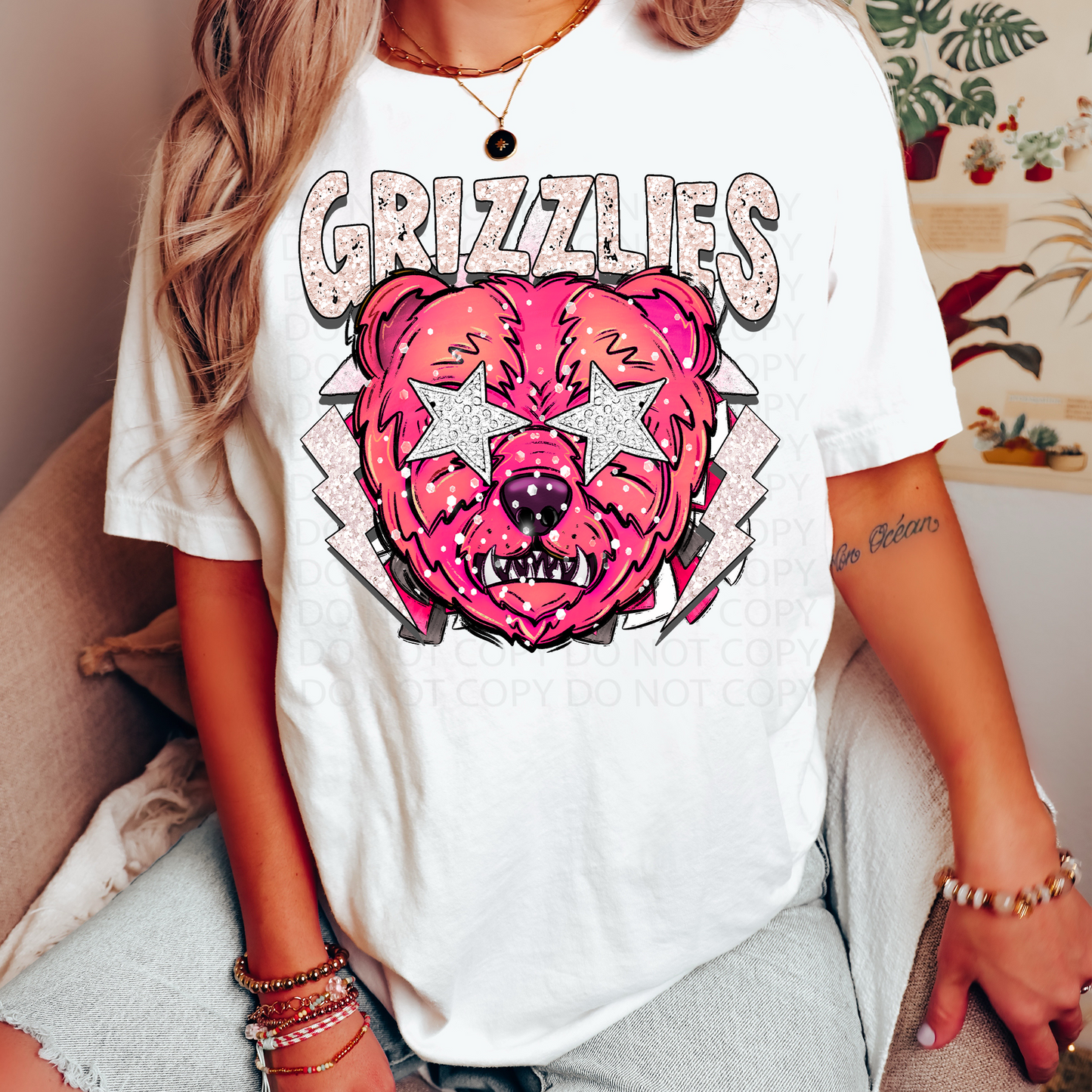 Preppy Grizzlies DTF & Sublimation Transfer