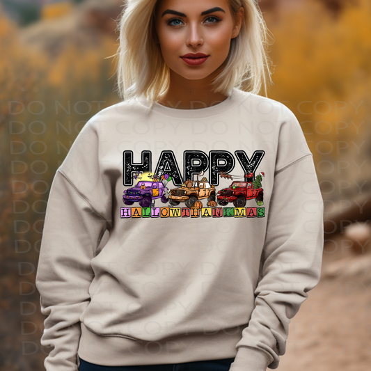 HallowThankMas Jeeps DTF & Sublimation Transfer