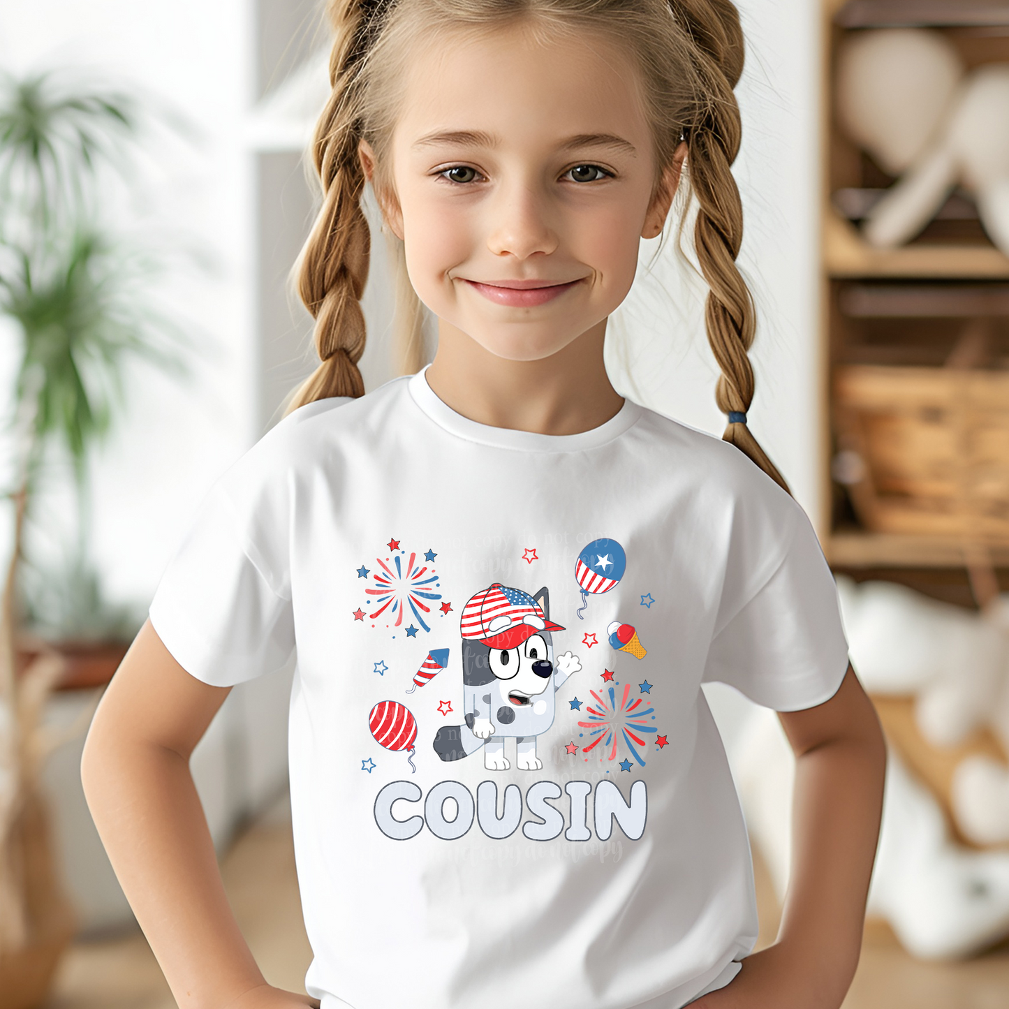 Happy 4th B Dog Cousin DTF & Sublimation Transfer