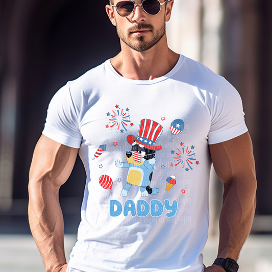 Happy 4th B Dog Daddy DTF & Sublimation Transfer