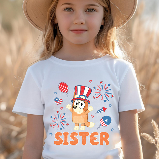 Happy 4th B Dog Sister DTF & Sublimation Transfer