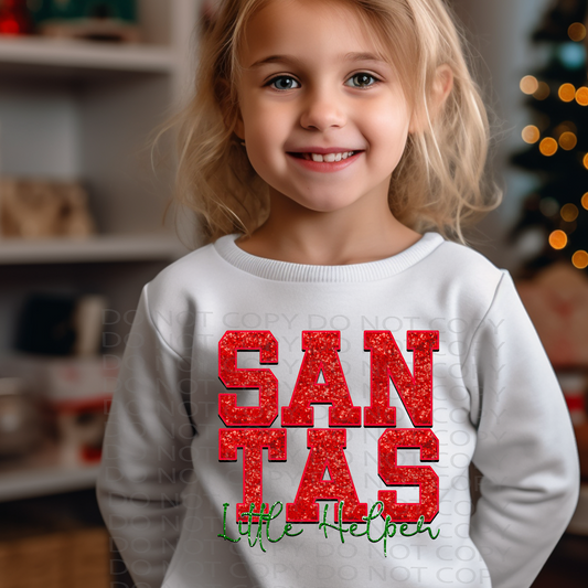 Santa's Little Helper DTF & Sublimation Transfer