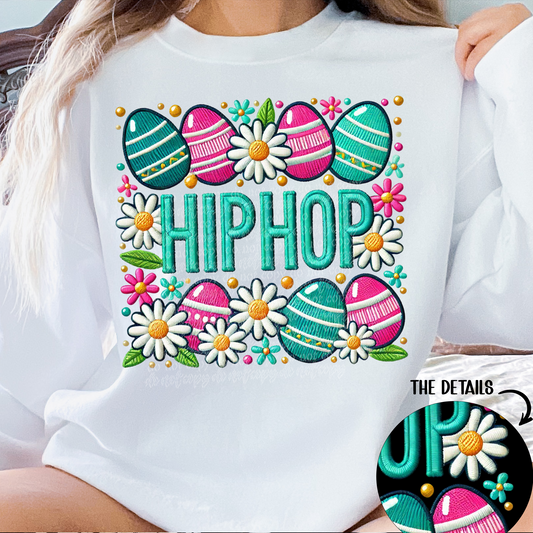 Hip Hop Easter Faux Embroidery DTF & Sublimation Transfer