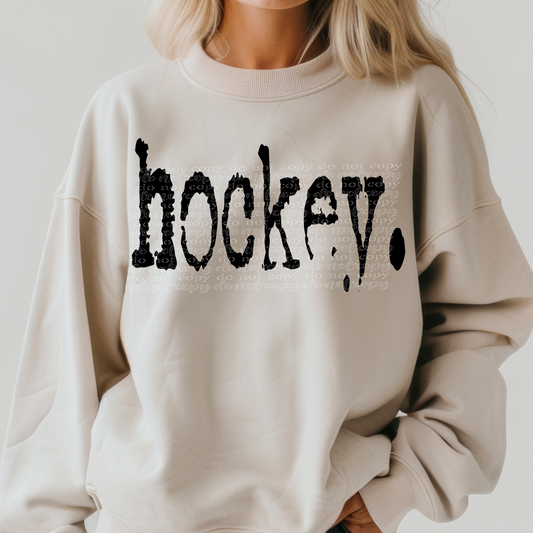 Hockey Typography DTF & Sublimation Transfer