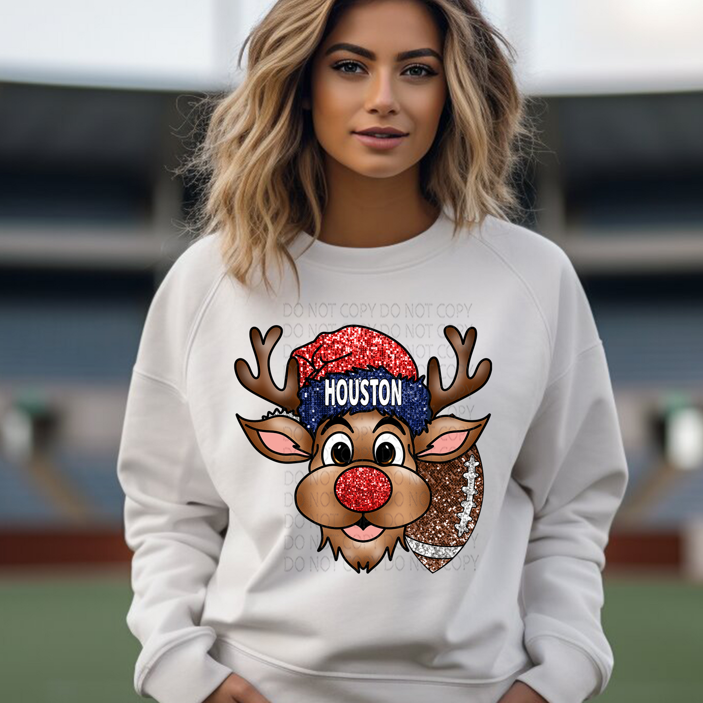 Houston Reindeer DTF & Sublimation Transfer