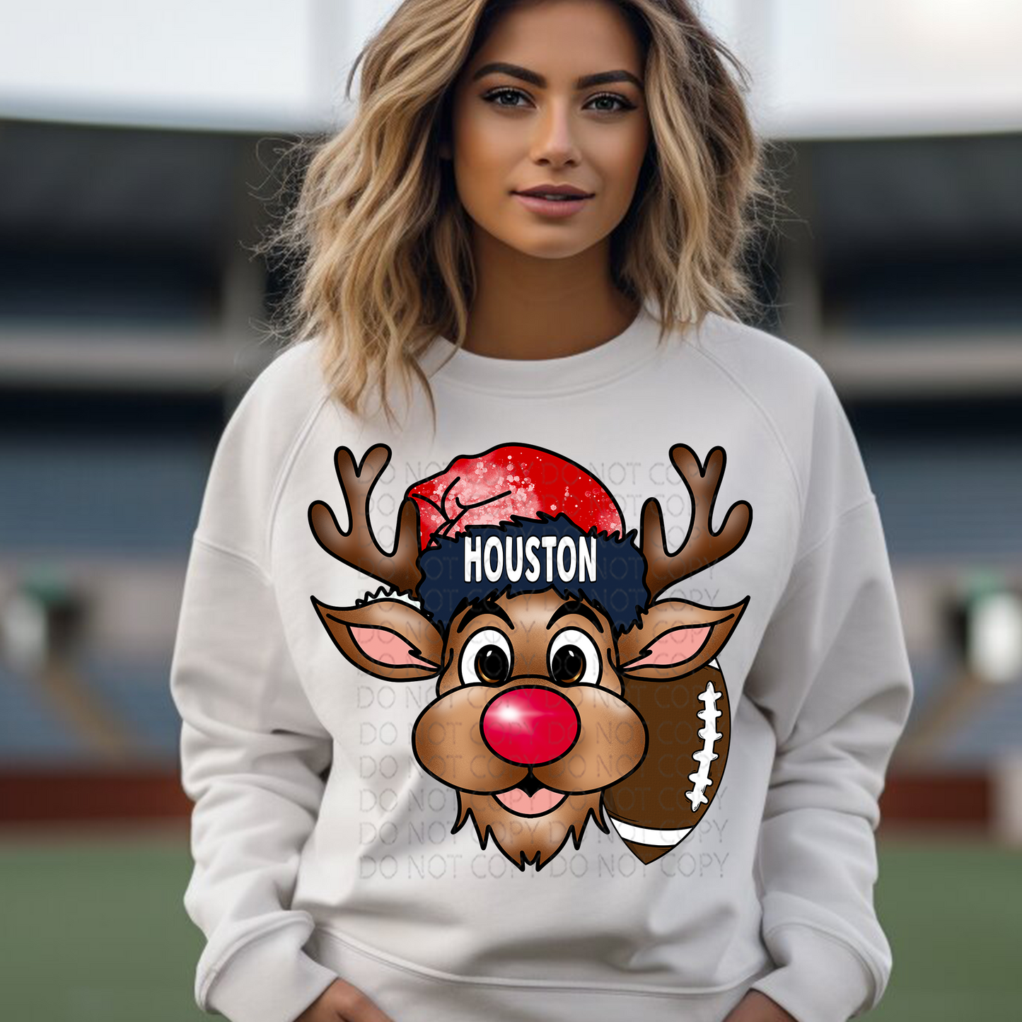 Houston Reindeer DTF & Sublimation Transfer