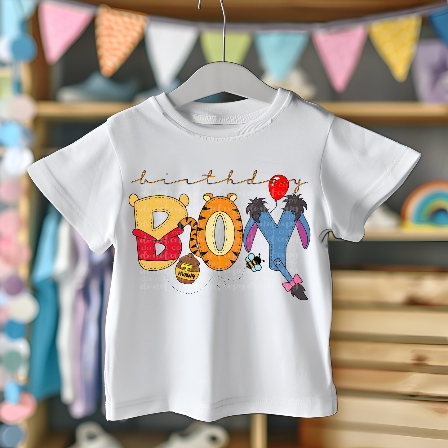 Bear Birthday Boy DTF & Sublimation Transfer