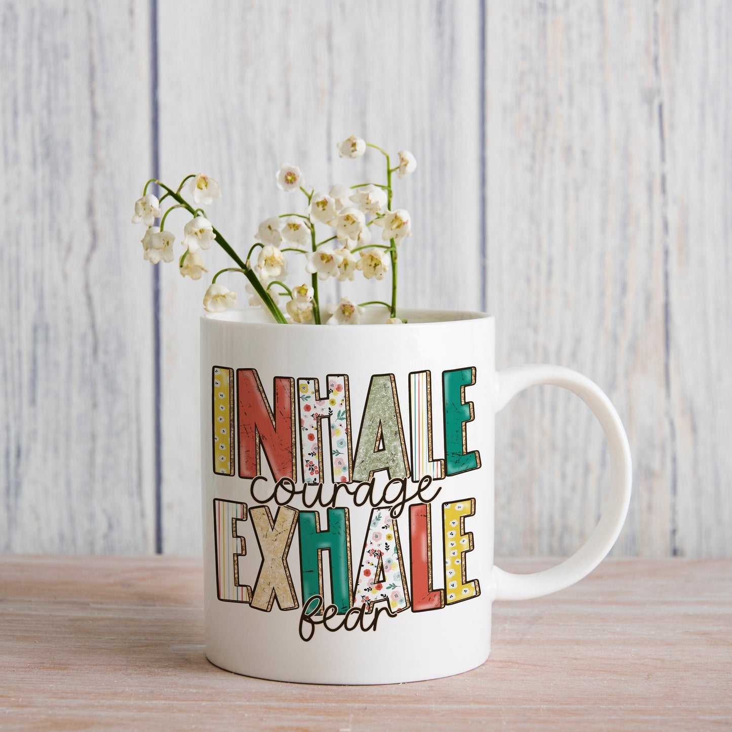 Inhale Exhale (matches shirt) UV DTF Transfer