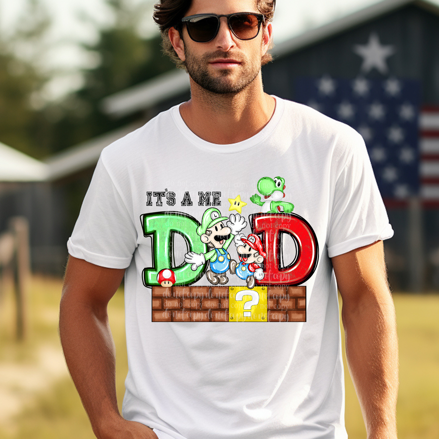 It's a Me Dad DTF & Sublimation Transfer