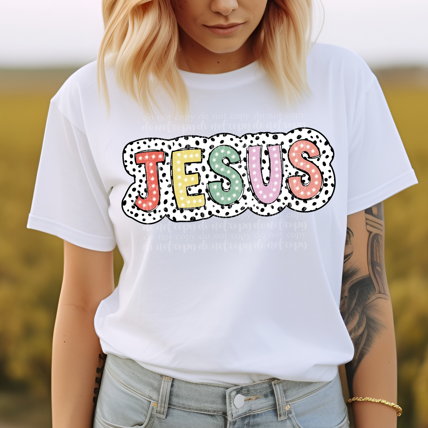 Jesus Dots DTF & Sublimation Transfer – Threaded Transfers