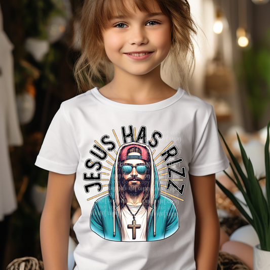 Jesus has Rizz DTF & Sublimation Transfer