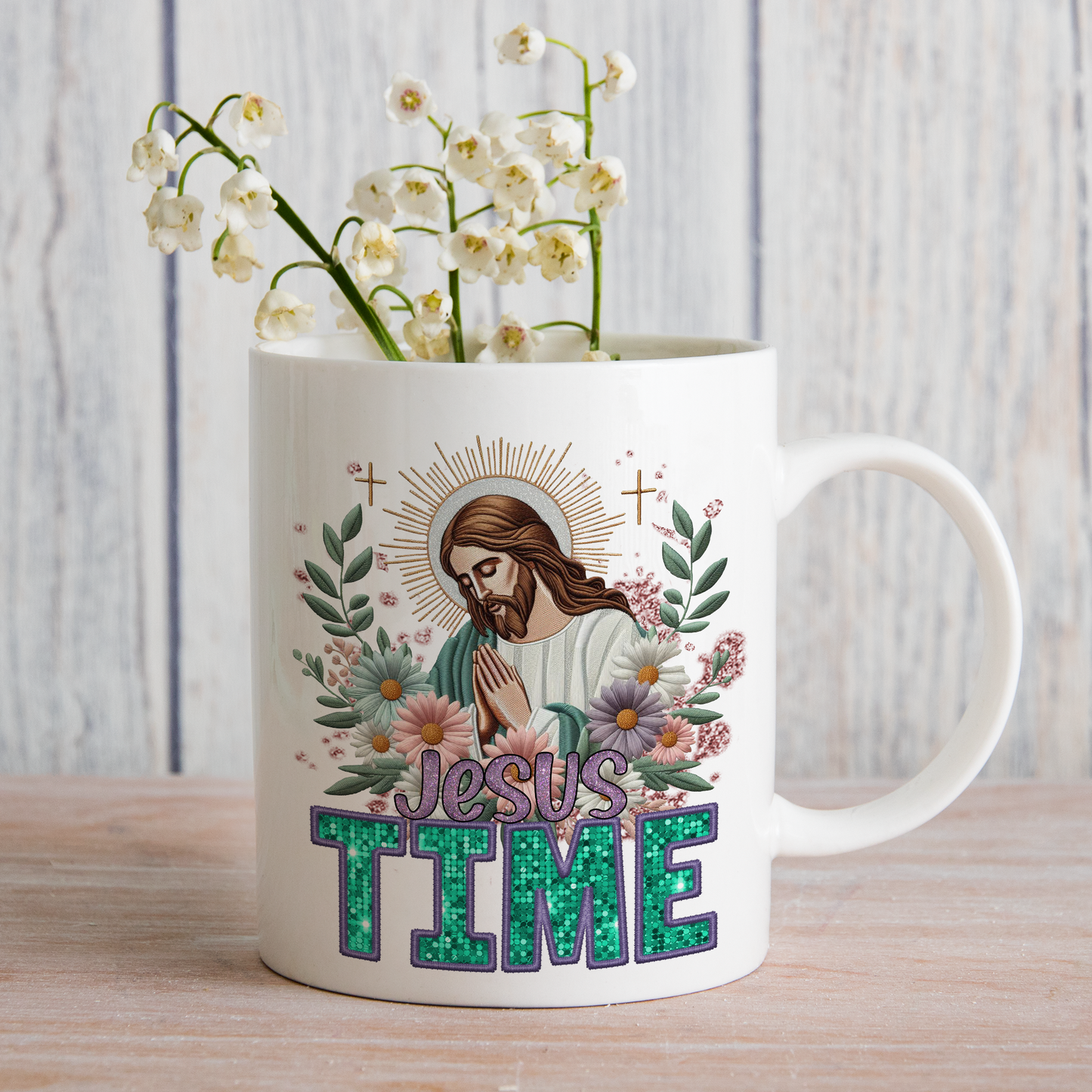 Jesus Time (matches shirt) UV DTF Transfer