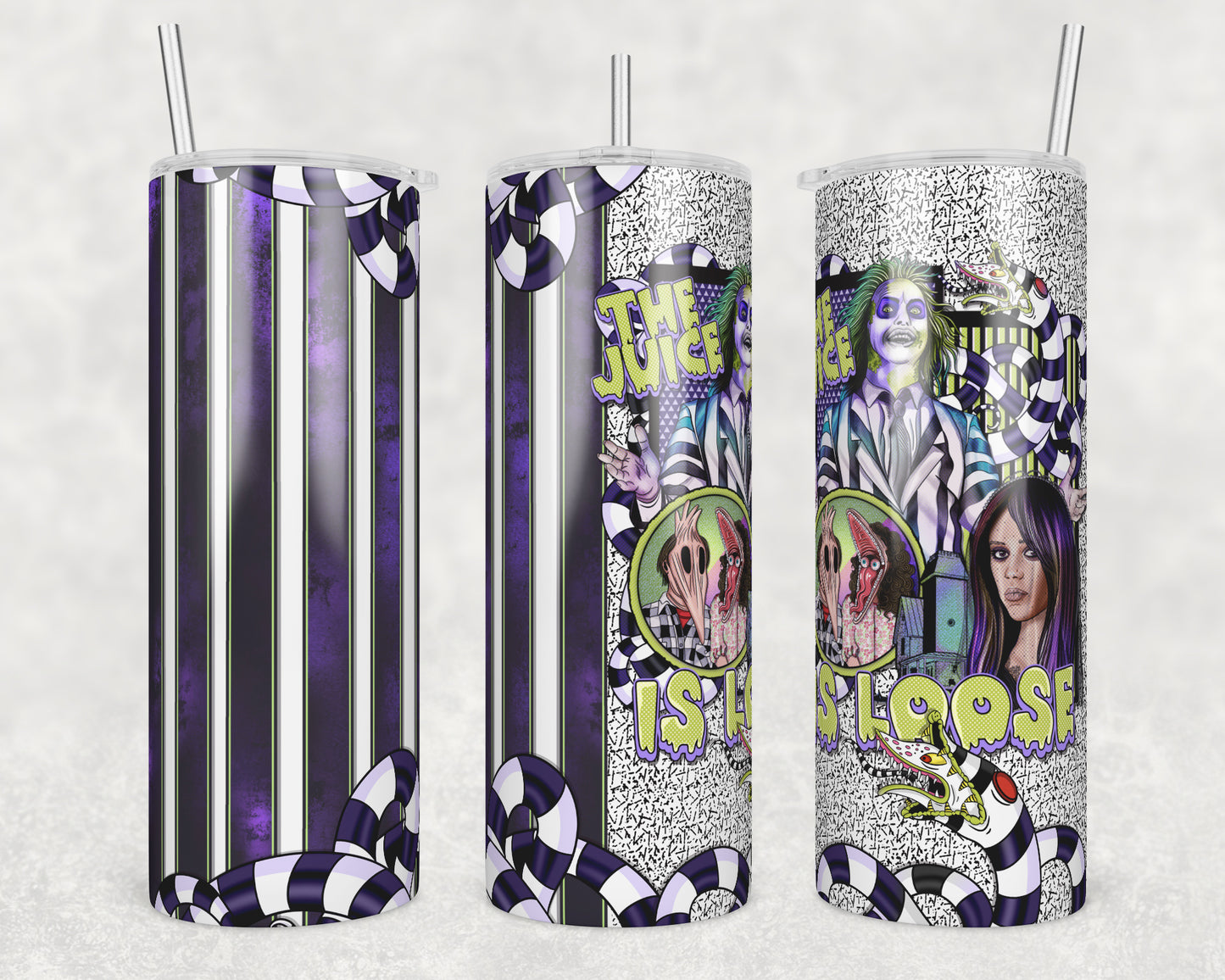 Juice is Loose (matches shirt) Sublimation Transfer Tumbler Wrap 20oz (read description)