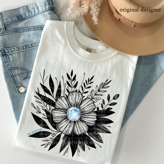 June Moonstone Floral *EXCLUSIVE* DTF & Sublimation Transfer