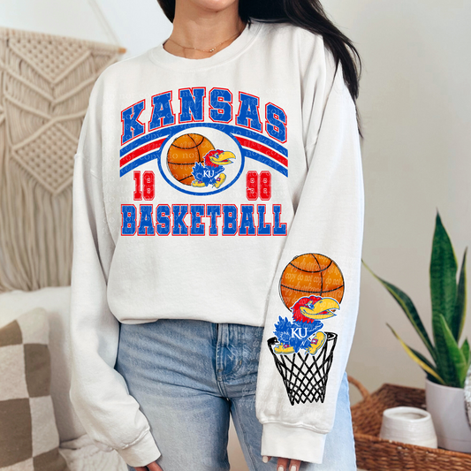 Kansas (j) B-Ball DTF & Sublimation Transfer