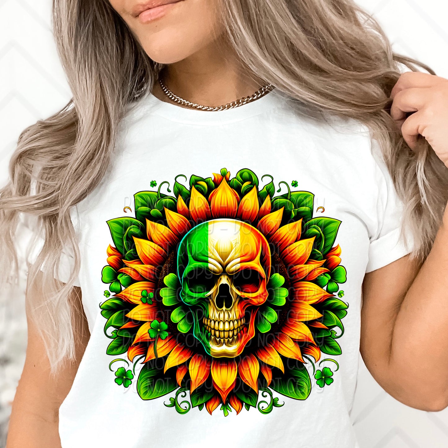 Irish Skull DTF & Sublimation Transfer