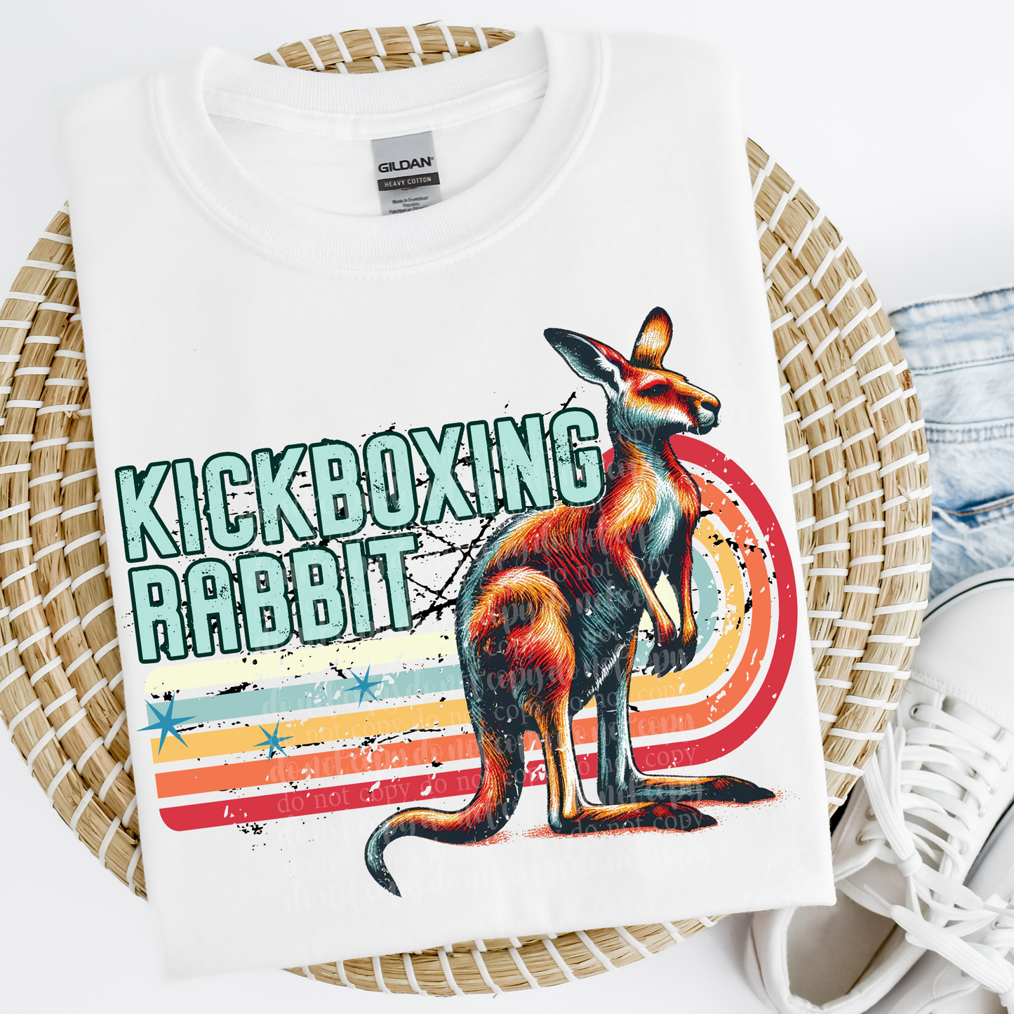 Kickboxing Rabbit DTF & Sublimation Transfer