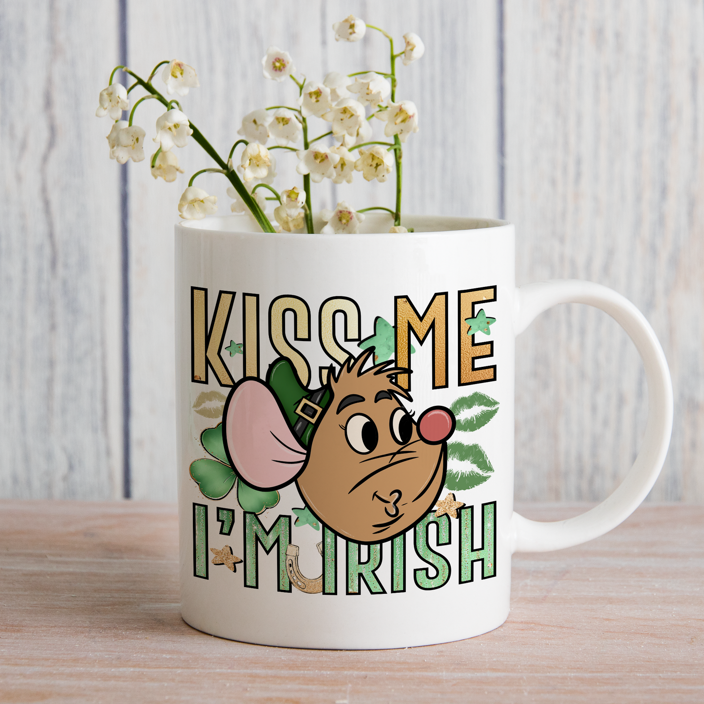 Kiss Me I'm Irish (matches shirt) UV DTF Transfer