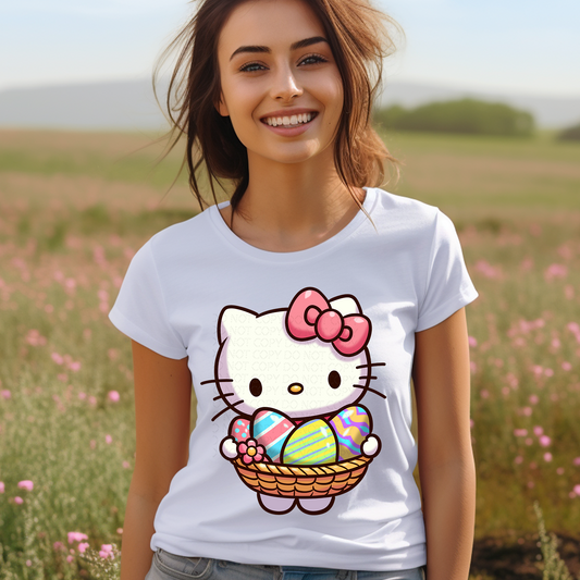 Kitty Basket DTF & Sublimation Transfer