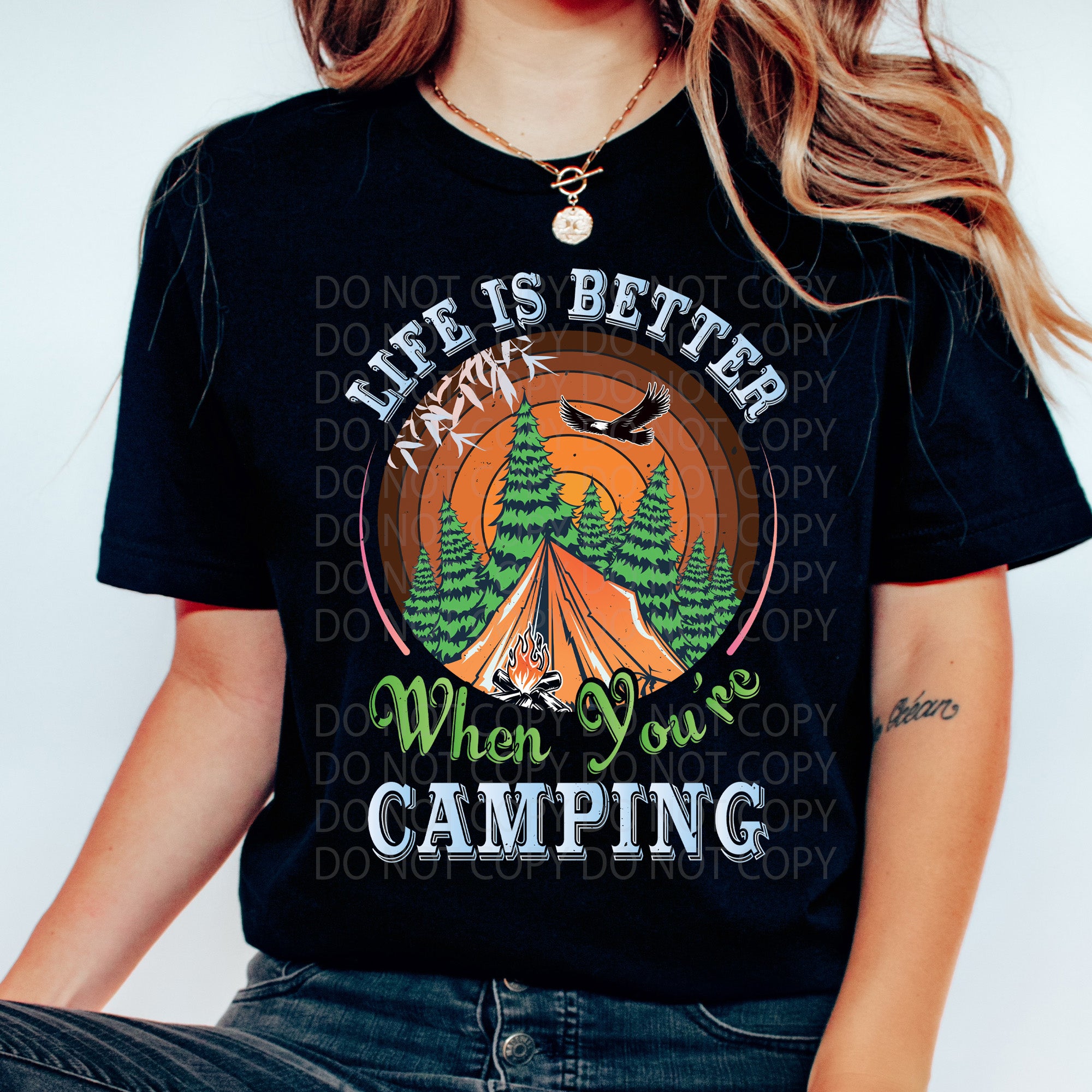 Life is Better Camping DTF & Sublimation Transfer – Threaded Transfers