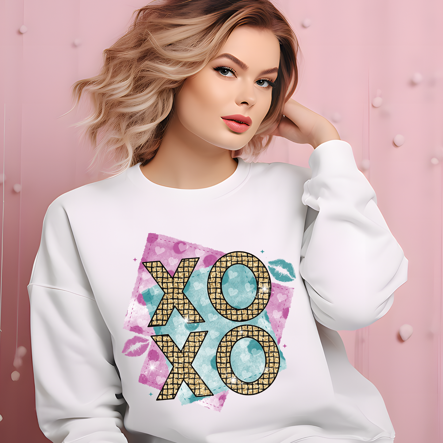 Love and Kisses XOXO DTF & Sublimation Transfer