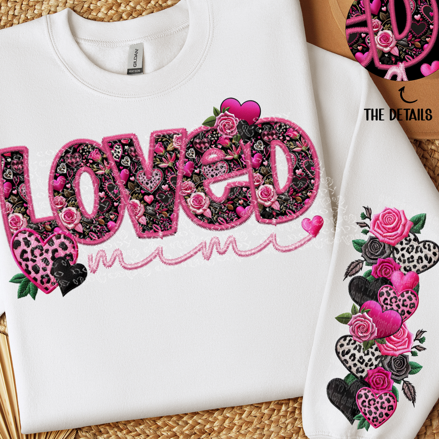 Loved Mimi Faux Embroidery DTF & Sublimation Transfer