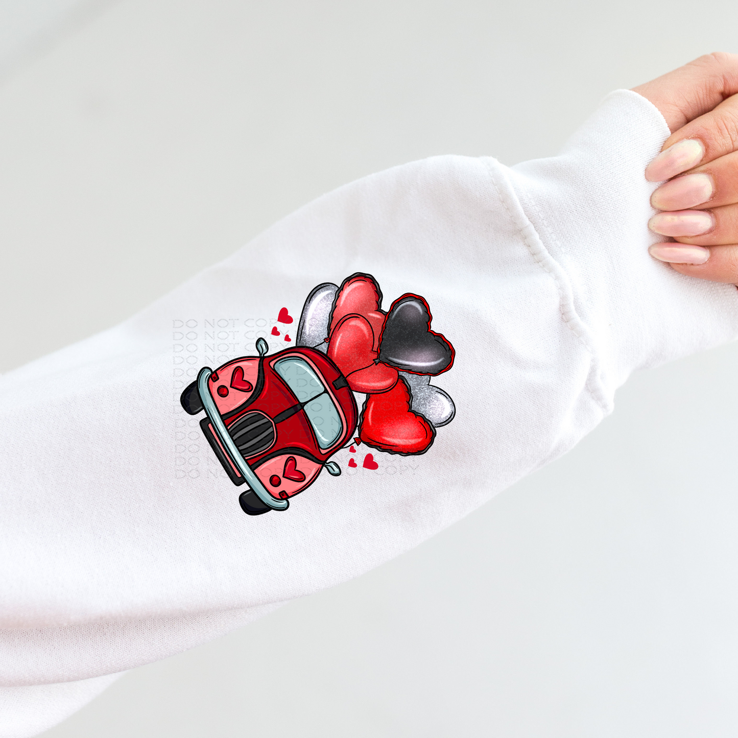 Love Machine Wrist/Pocket (matches shirt) DTF & Sublimation Transfer