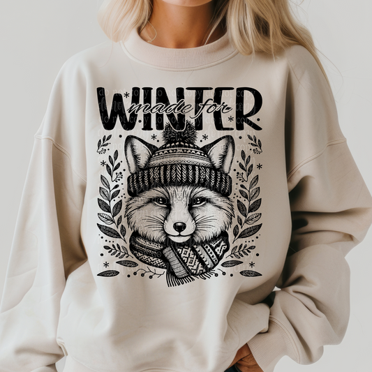 Made For Winter Fox DTF & Sublimation Transfer