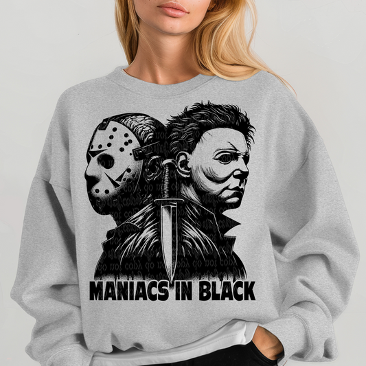 Maniacs in Black DTF & Sublimation Transfer