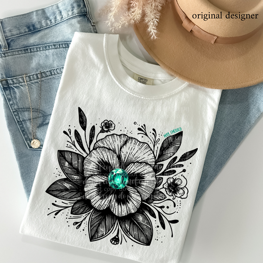 Birthstone Floral DTF Transfers – Threaded Transfers