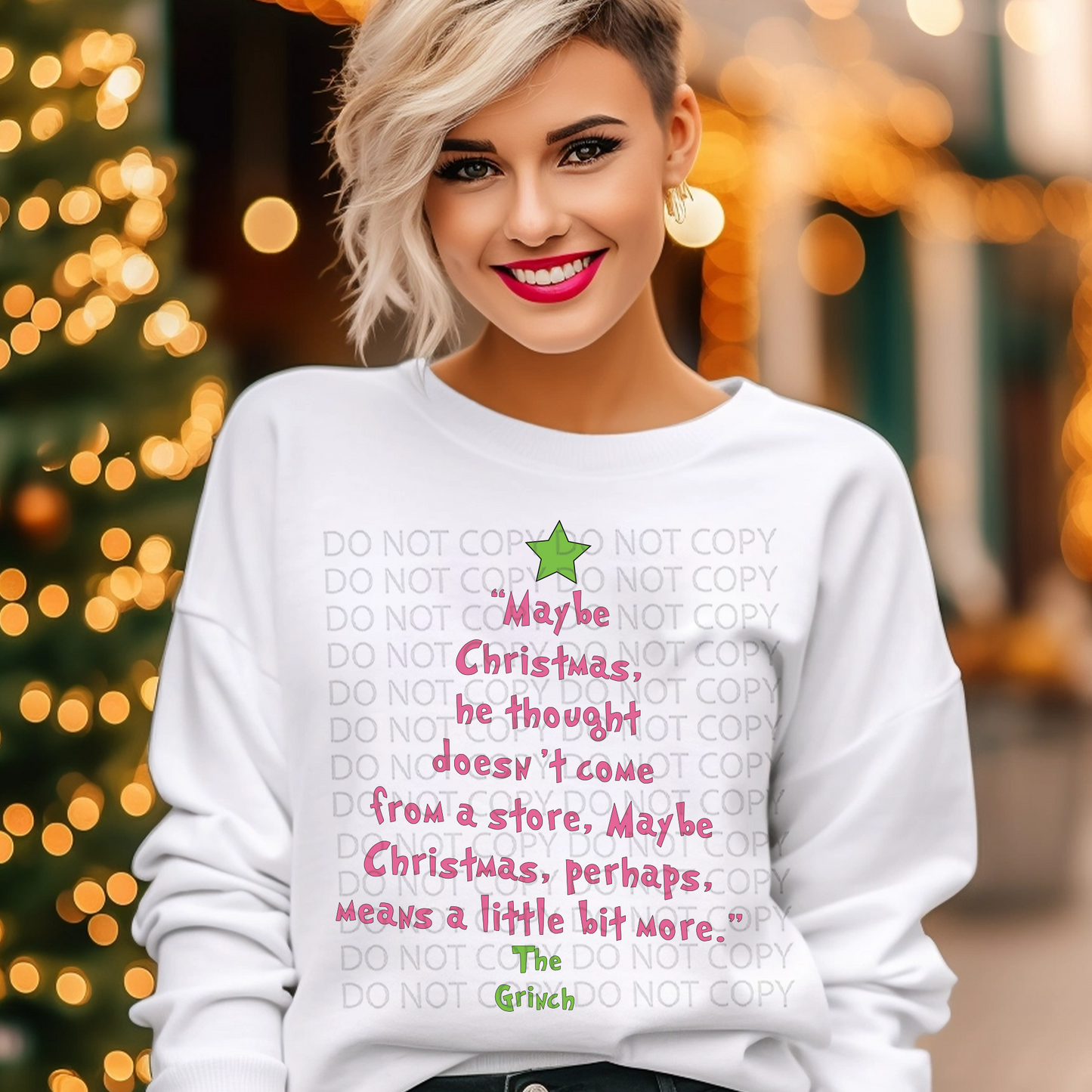 Mean Christmas Tree DTF & Sublimation Transfer